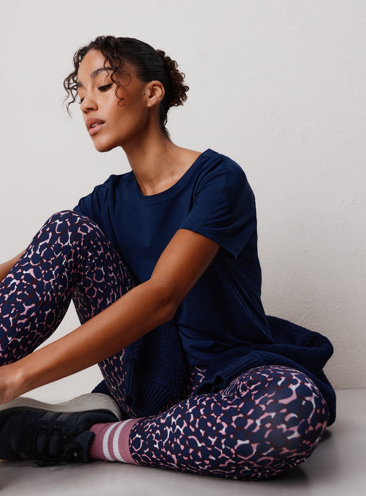 REAKTIV Printed High Waisted Everyday Full Length Legging L - Image 1 thumbnail